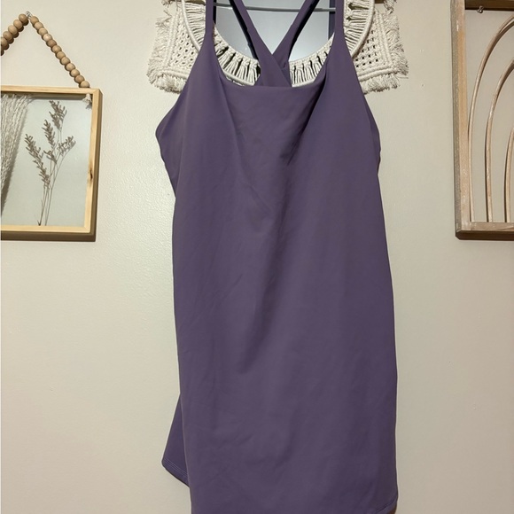 HALARA Tulip Purple Cross Back Athletic Dress - Picture 3 of 4